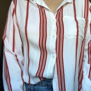 Striped button up